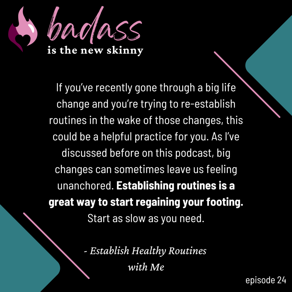 024 | Establish Healthy Routines With Me